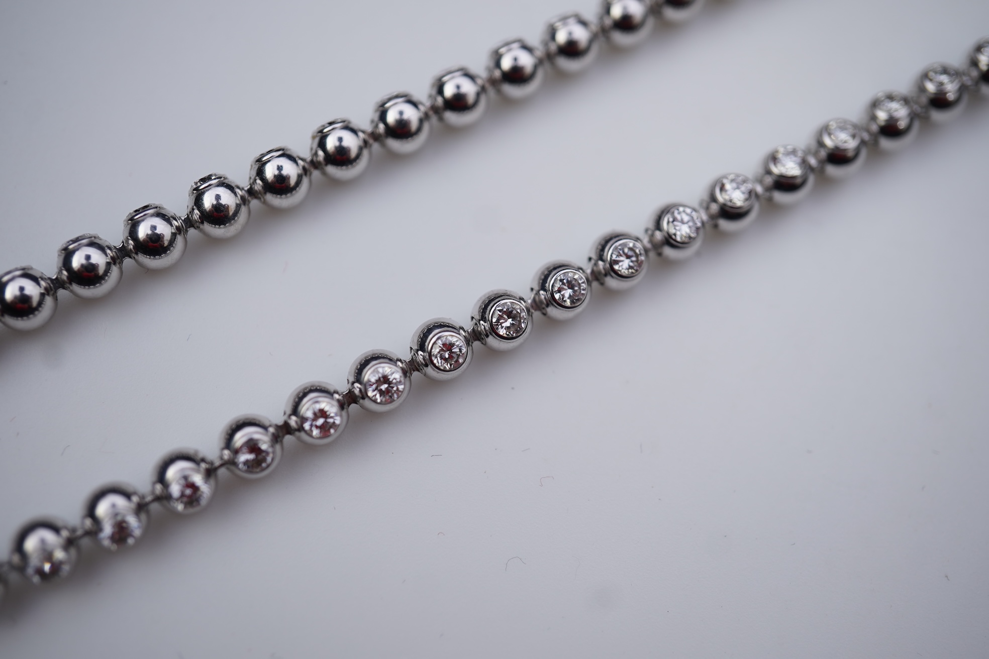 Cartier, a diamond necklace, 'Perles de Diamants', circa 2000